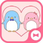 couple wallpaper: penguins android application logo